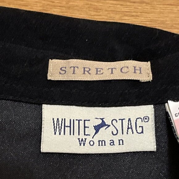 White Stag Microfiber Zip Up Shirt Jacket Shacket Womens Plus Size 26W Black NWT - Picture 7 of 12